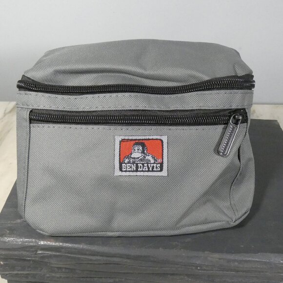 Ben Davis Waist Fanny Pack/ Cross Body Bag Gray with Black - Picture 1 of 4